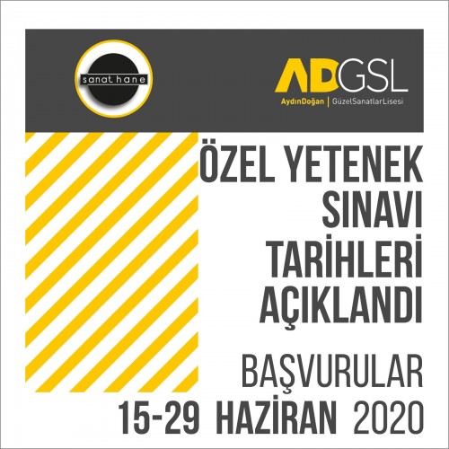 Aydın Doğan Güzel Sanatlar Lisesi Özel Yetenek Sınavı Tarihleri